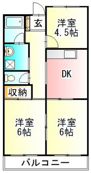 ブラザーハイツ伊勢原の間取り画像