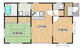 大木貸家の間取り画像