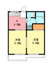 ユーハイツの間取り画像