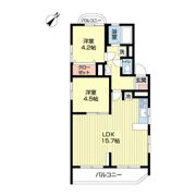 長谷2丁目マンションの間取り画像