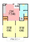 エムズエステートAの間取り画像