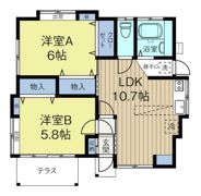 下原貸家の間取り画像