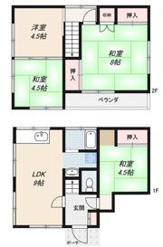 海老名白井貸家の間取り画像