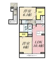 アジュールuの間取り画像