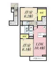 アジュールuの間取り画像