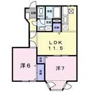 シャンパルテールBの間取り画像