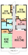クレール湘南の間取り画像