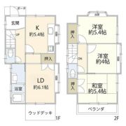 海老名市国分寺台2丁目住宅の間取り画像