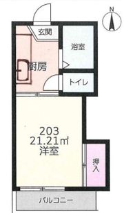 メゾン湘南の間取り画像