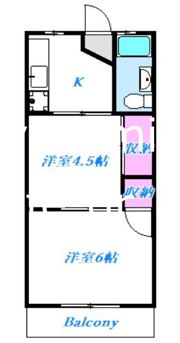 花園コーポの間取り画像