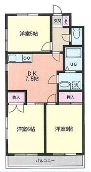 シティパル戸塚第2の間取り画像