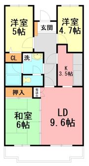 コンセール小田原東町の間取り画像