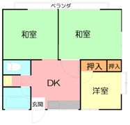 コーポ幸Aの間取り画像