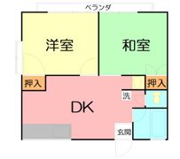 コーポ勇Cの間取り画像