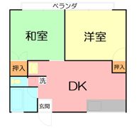 コーポ勇Cの間取り画像