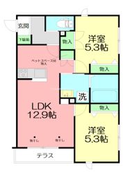 シャンテ くげぬまの間取り画像