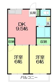 ハイツ三橋の間取り画像