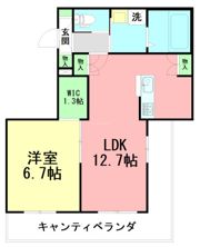 クレールナカダの間取り画像