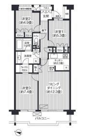 シエールグラン洋光台南公園の間取り画像