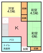 小嶋貸家の間取り画像