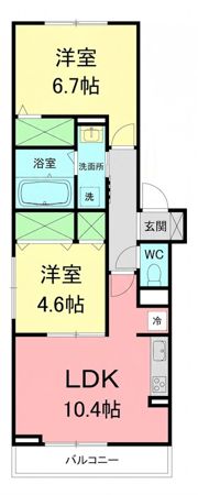 D-room寒川の間取り画像