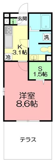 アミカ湘南Bの間取り画像