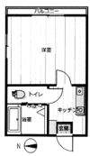 フラット七里の間取り画像