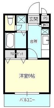 グローリィ湘南の間取り画像