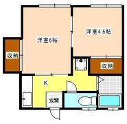 横山荘の間取り画像