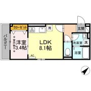 ブリーズコースト夕陽ヶ丘の間取り画像