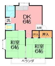 ヨーハイツの間取り画像