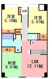 コスモリード本厚木の間取り画像