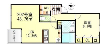 ヴィラージュ戸塚壱番館の間取り画像