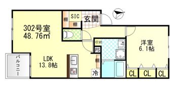 ヴィラージュ戸塚壱番館の間取り画像