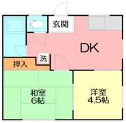 箱山ハイツA棟の間取り画像