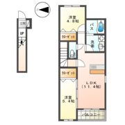 ドリームス カドミの間取り画像