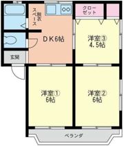 太陽ハイツの間取り画像