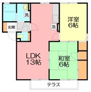 湘南サニーホームズBの間取り画像