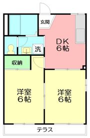 プランドール若林の間取り画像