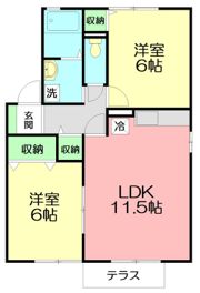 サニーフラッツBの間取り画像