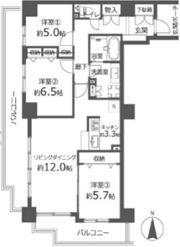 パークグランディ湘南辻堂の間取り画像