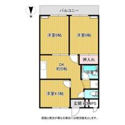 ヒヨシハイツの間取り画像