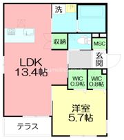 ヘーベルメゾン湘南本町の間取り画像