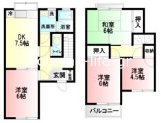 テラスファンタジーの間取り画像