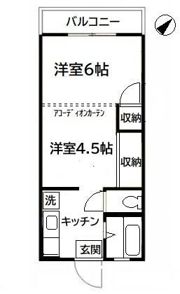 レジデンスニシイの間取り画像