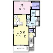NorthIsland Kの間取り画像