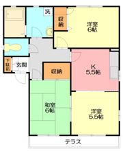 ハイツ大瀬戸Bの間取り画像