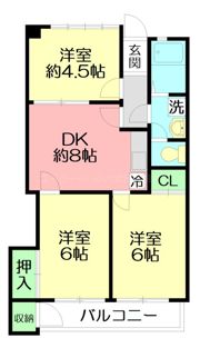 六会駅前高層住宅の間取り画像