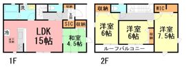 リナージュ開成町吉田島01の間取り画像
