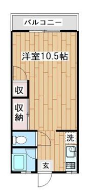 レジデンスニシイ 1号棟の間取り画像